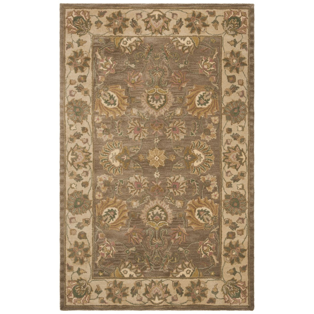 SAFAVIEH Heritage HG343K Handmade Brown / Ivory Rug Image 1