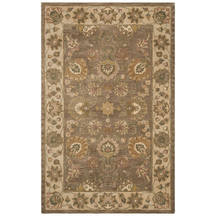 SAFAVIEH Heritage HG343K Handmade Brown / Ivory Rug Image 1