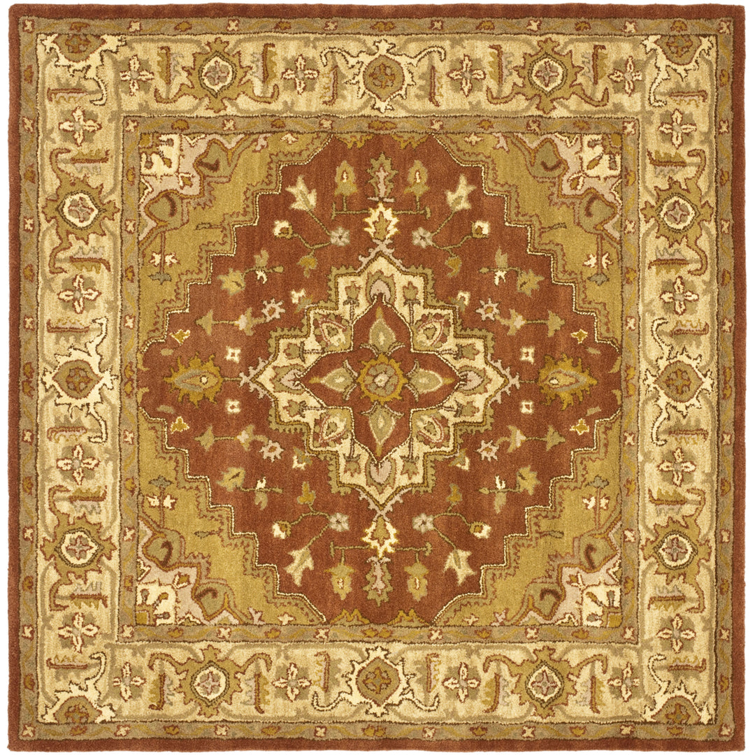 SAFAVIEH Heritage HG345A Handmade Rust / Gold Rug Image 6