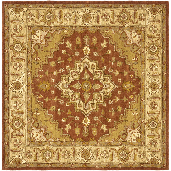 SAFAVIEH Heritage HG345A Handmade Rust / Gold Rug Image 6