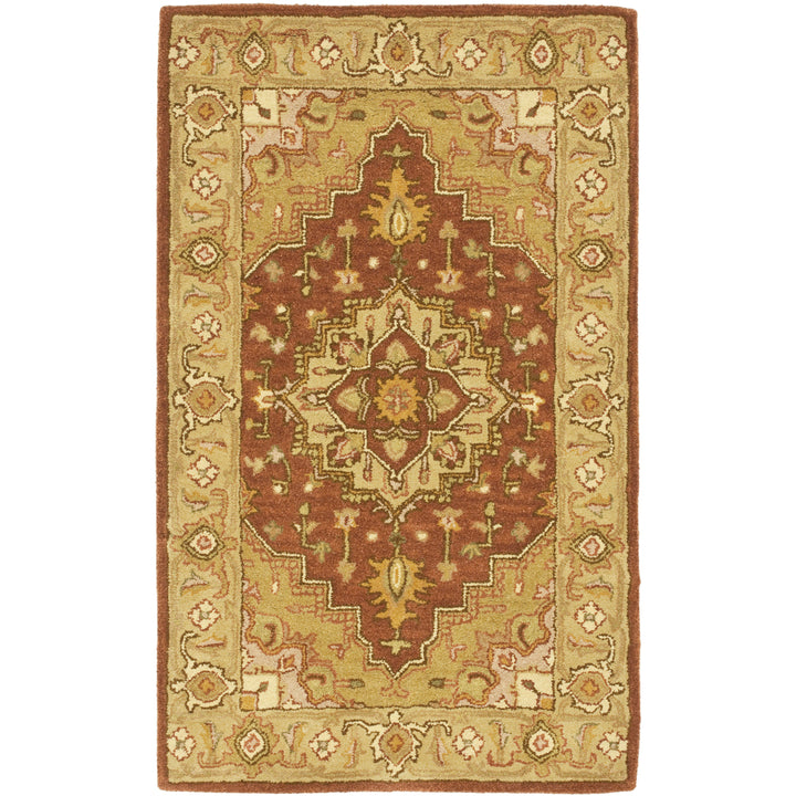 SAFAVIEH Heritage HG345A Handmade Rust / Gold Rug Image 8