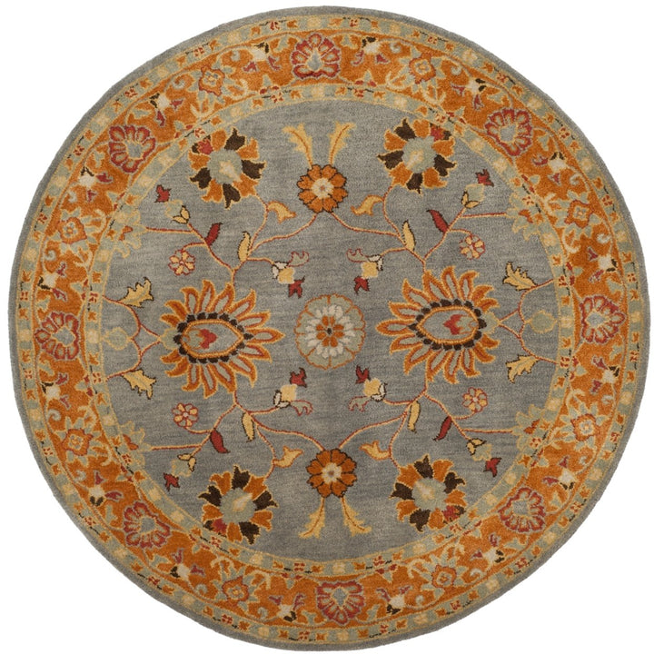 SAFAVIEH Heritage HG401A Handmade Blue / Orange Rug Image 1