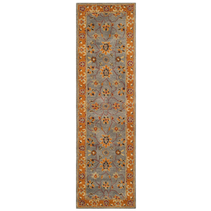 SAFAVIEH Heritage HG401A Handmade Blue / Orange Rug Image 5