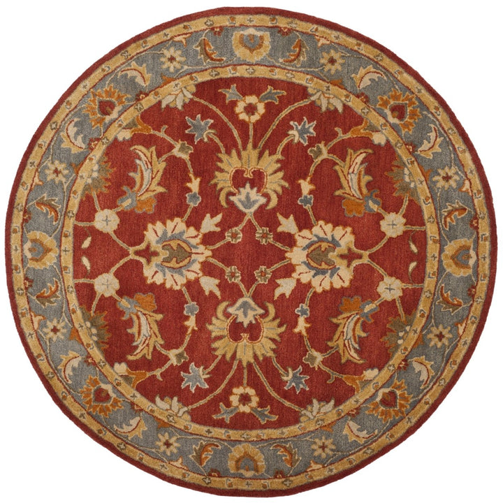 SAFAVIEH Heritage HG403A Handmade Red / Blue Rug Image 1