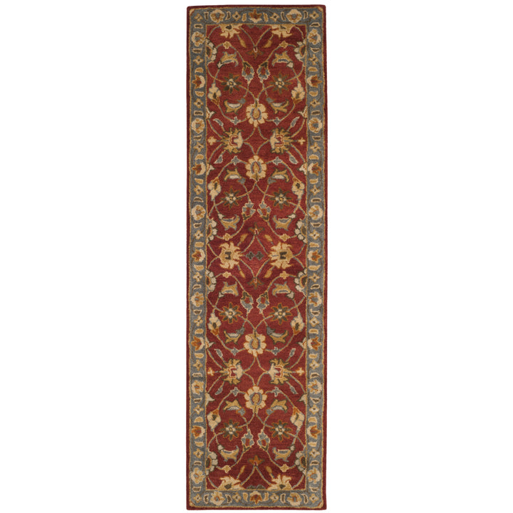 SAFAVIEH Heritage HG403A Handmade Red / Blue Rug Image 5