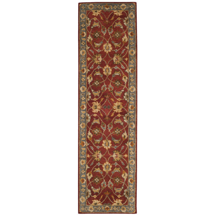 SAFAVIEH Heritage HG403A Handmade Red / Blue Rug Image 1