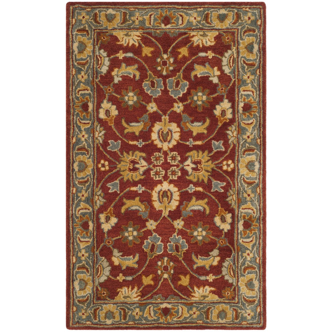 SAFAVIEH Heritage HG403A Handmade Red / Blue Rug Image 1