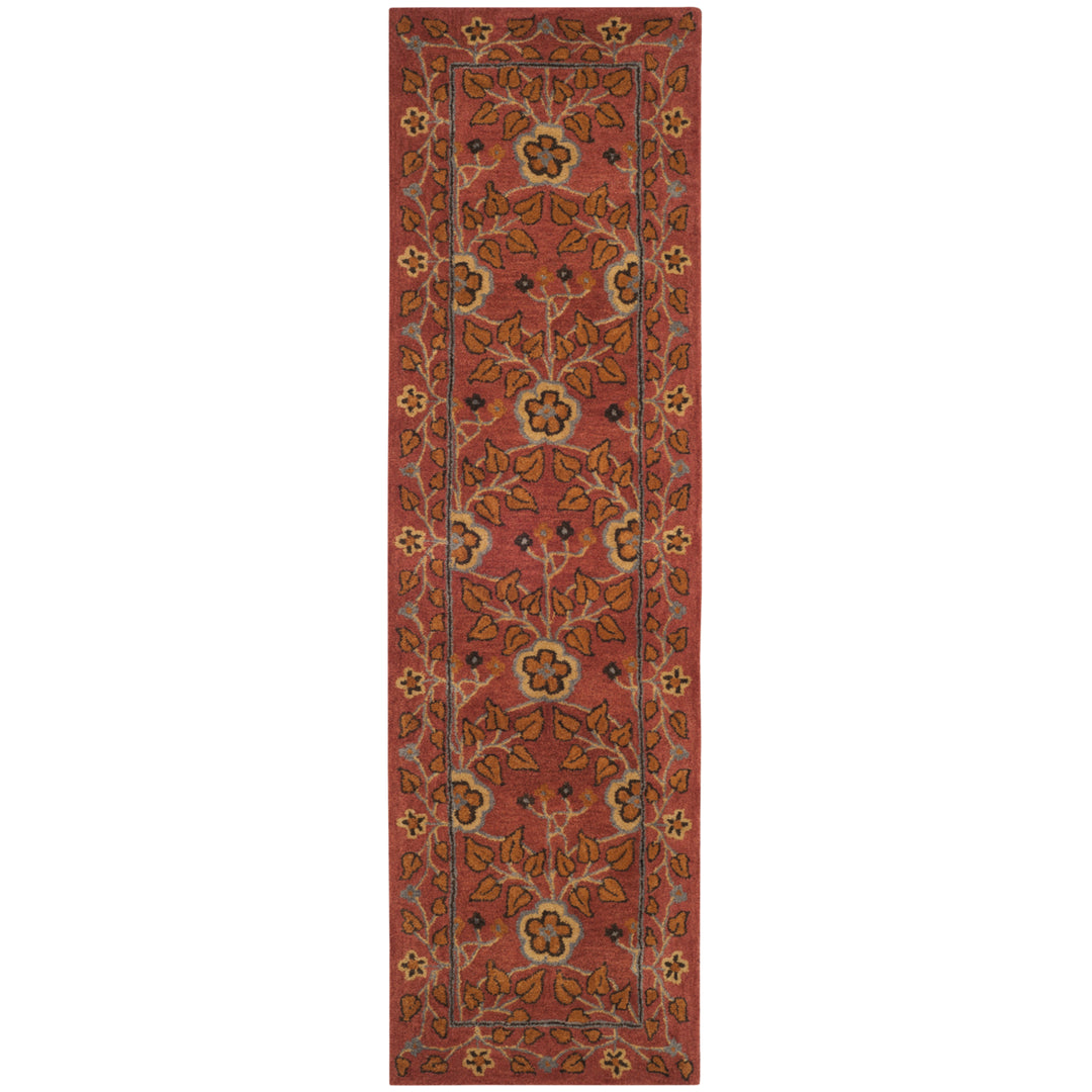 SAFAVIEH Heritage HG407A Handmade Red / Multi Rug Image 5