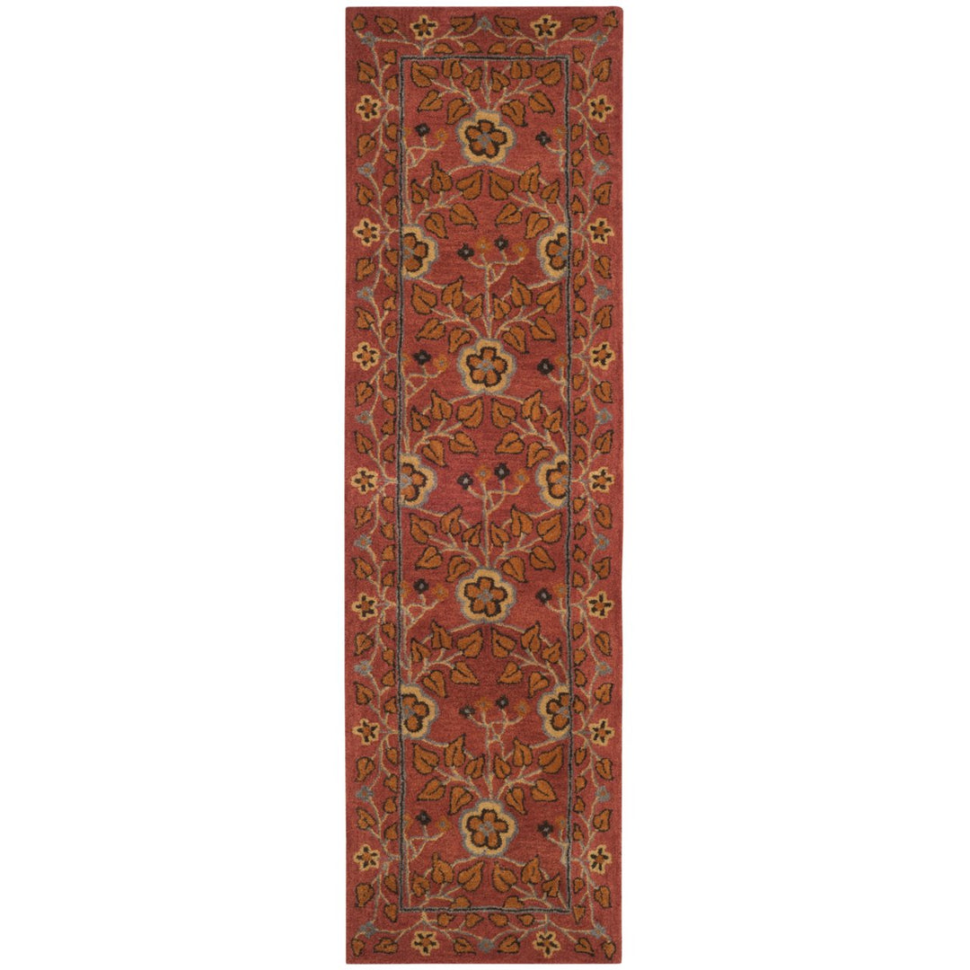 SAFAVIEH Heritage HG407A Handmade Red / Multi Rug Image 1