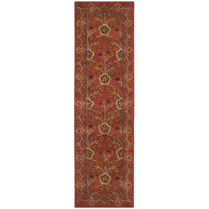 SAFAVIEH Heritage HG407A Handmade Red / Multi Rug Image 1