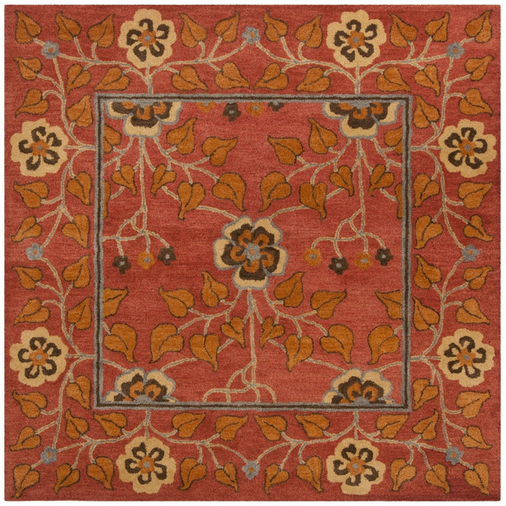 SAFAVIEH Heritage HG407A Handmade Red / Multi Rug Image 1