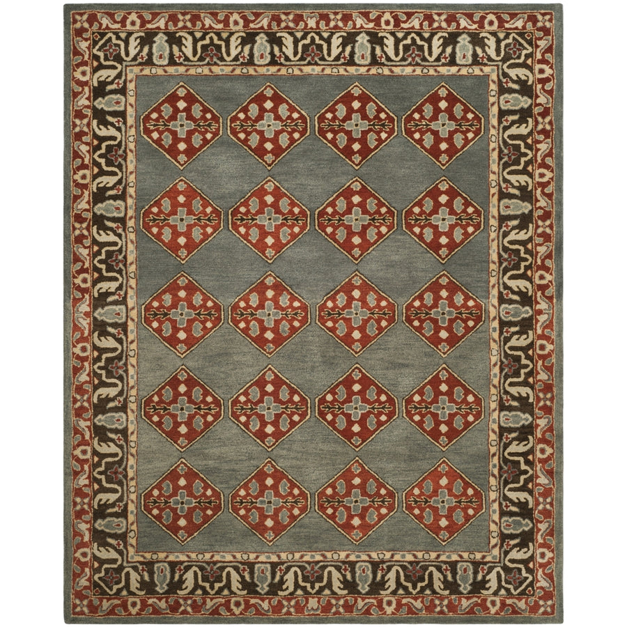 SAFAVIEH Heritage HG414A Handmade Blue / Charcoal Rug Image 1