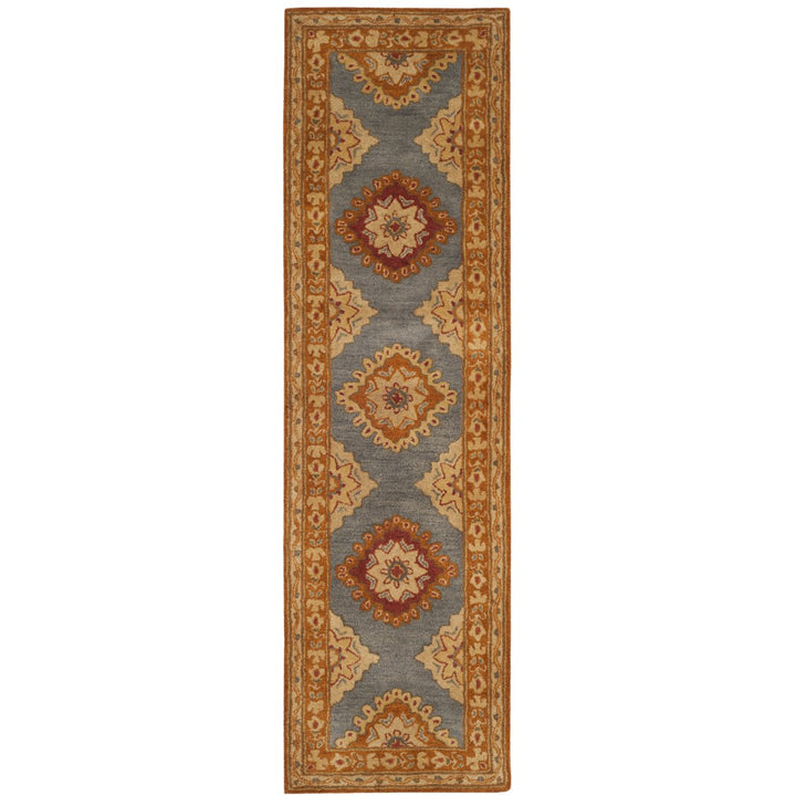 SAFAVIEH Heritage HG408A Handmade Blue / Rust Rug Image 1