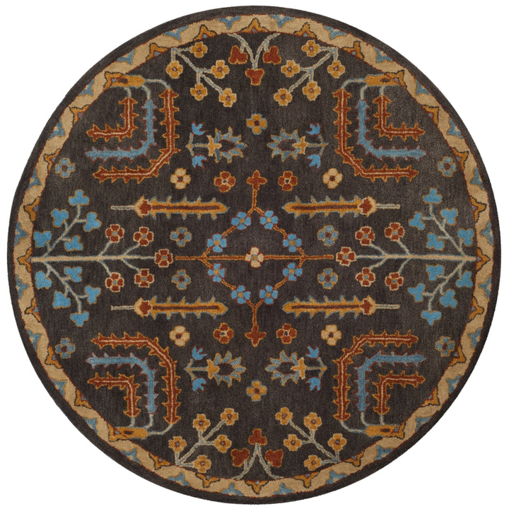 SAFAVIEH Heritage HG409A Handmade Charcoal / Multi Rug Image 4