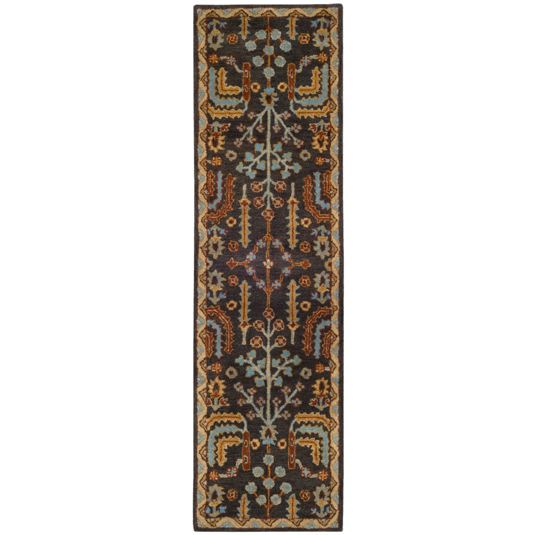 SAFAVIEH Heritage HG409A Handmade Charcoal / Multi Rug Image 5