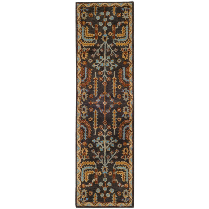 SAFAVIEH Heritage HG409A Handmade Charcoal / Multi Rug Image 5