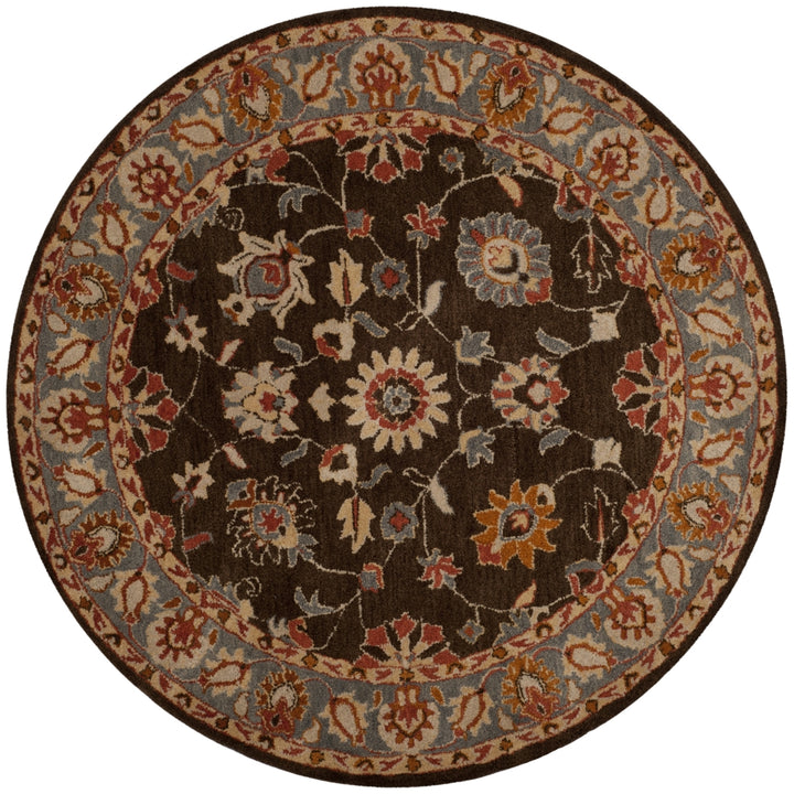 SAFAVIEH Heritage HG412A Handmade Charcoal / Blue Rug Image 4