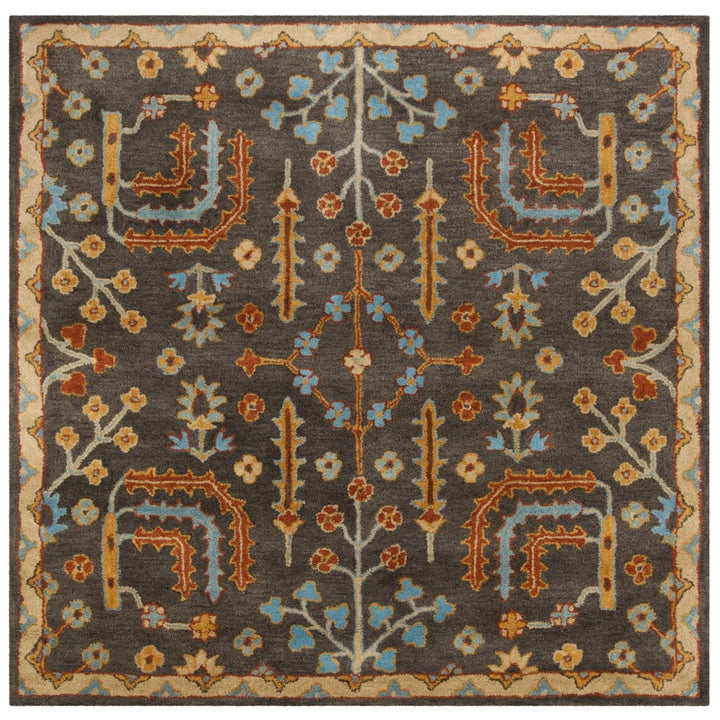 SAFAVIEH Heritage HG409A Handmade Charcoal / Multi Rug Image 6