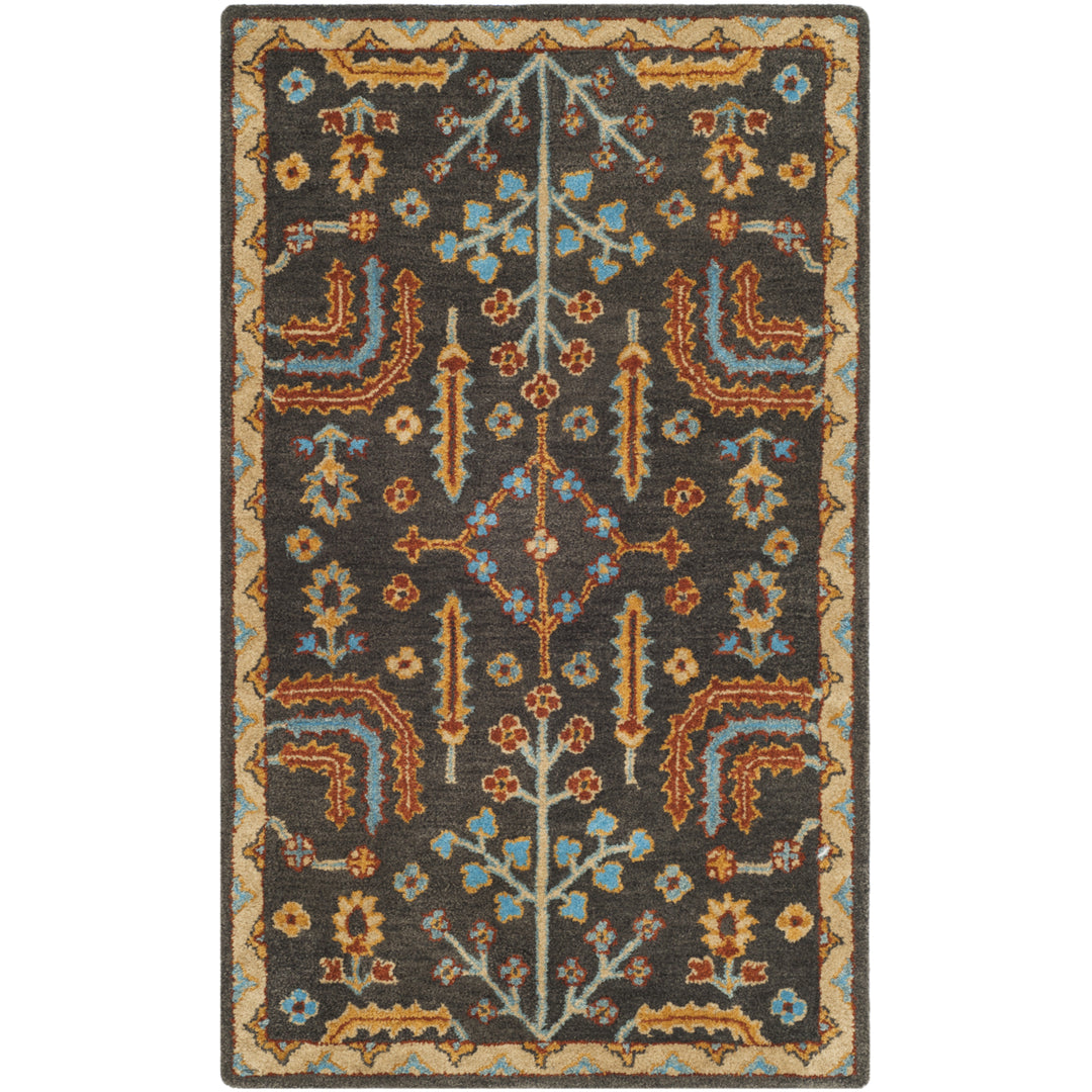 SAFAVIEH Heritage HG409A Handmade Charcoal / Multi Rug Image 8