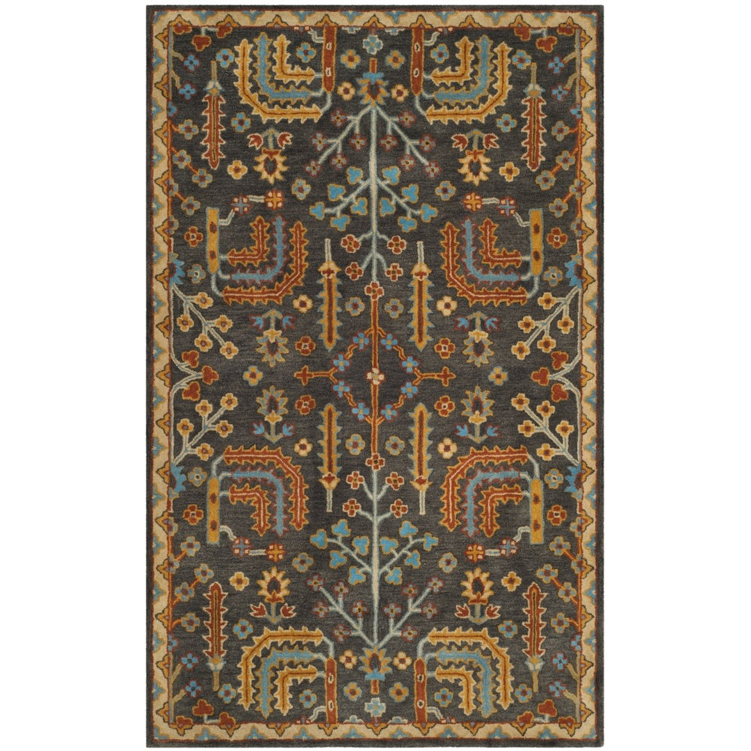 SAFAVIEH Heritage HG409A Handmade Charcoal / Multi Rug Image 9