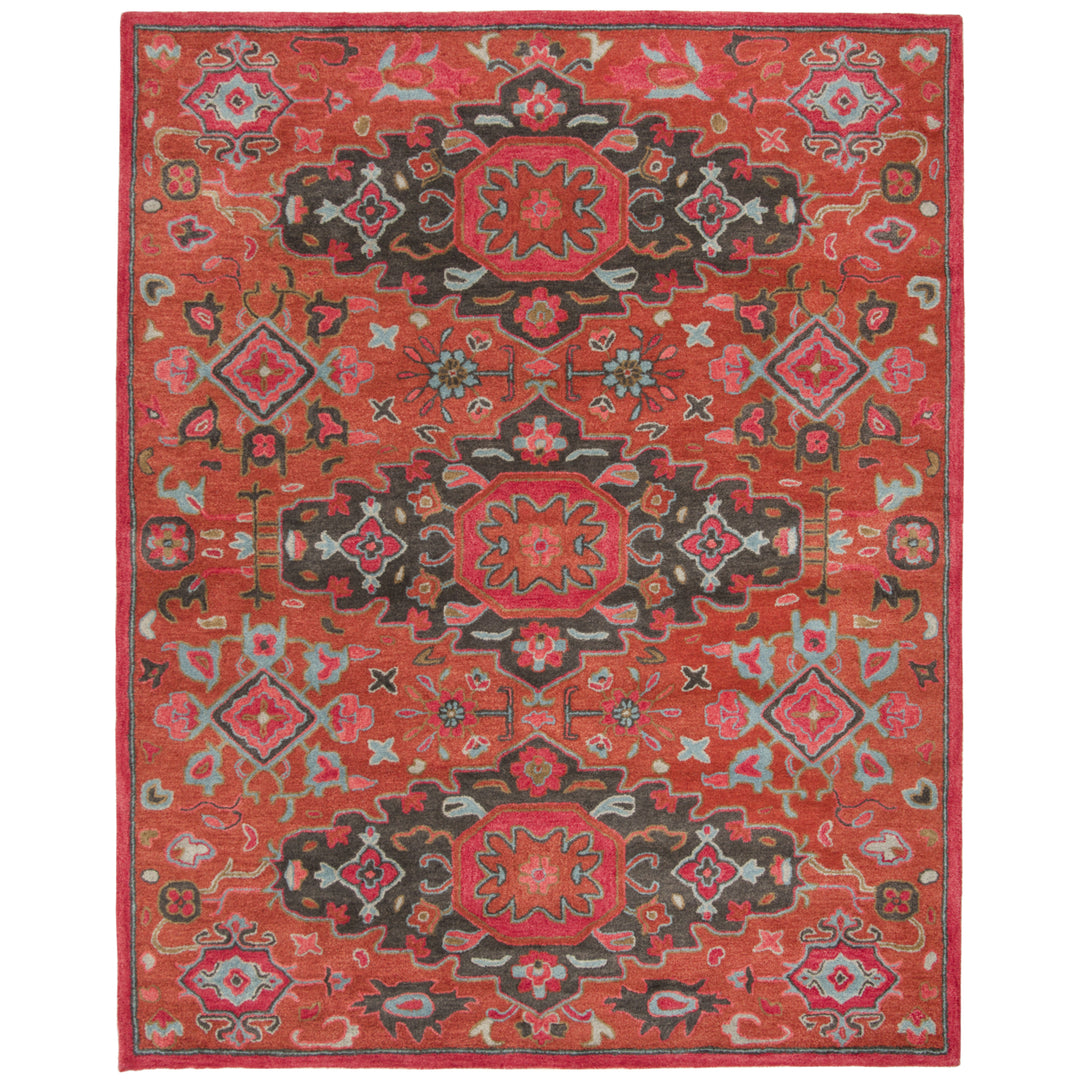 SAFAVIEH Heritage HG419P Handmade Rust / Multi Rug Image 1