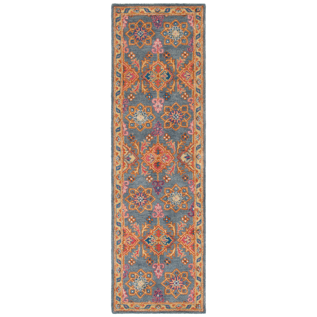 SAFAVIEH Heritage HG415H Handmade Charcoal / Multi Rug Image 5