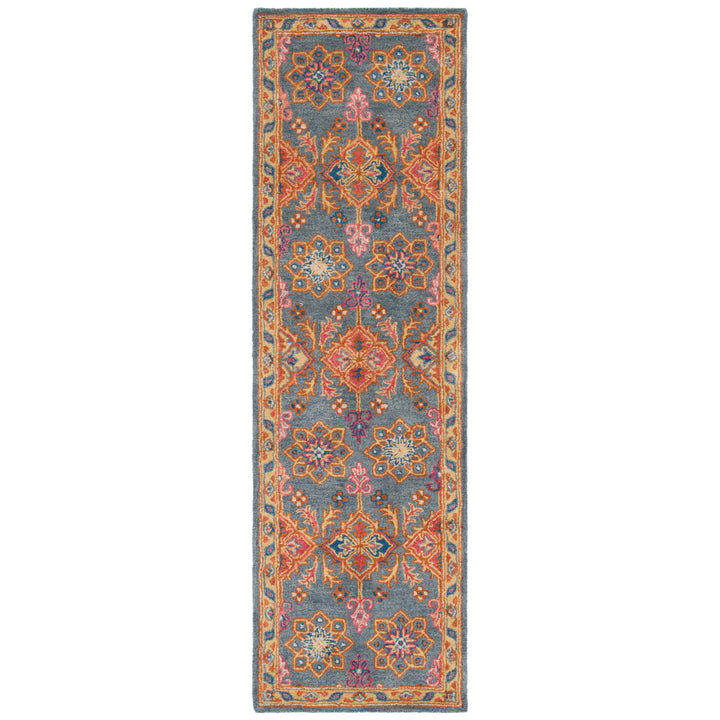 SAFAVIEH Heritage HG415H Handmade Charcoal / Multi Rug Image 5