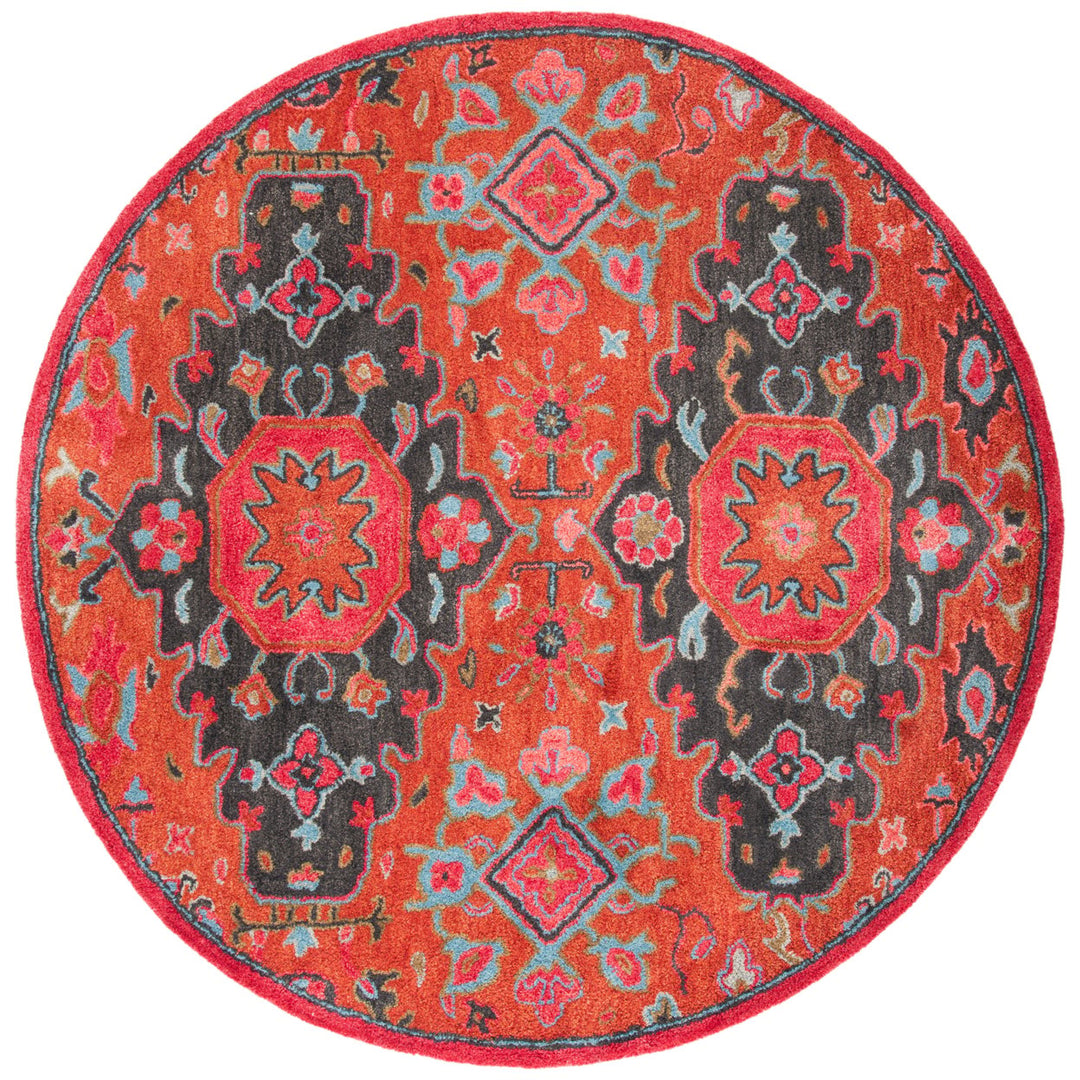 SAFAVIEH Heritage HG419P Handmade Rust / Multi Rug Image 4