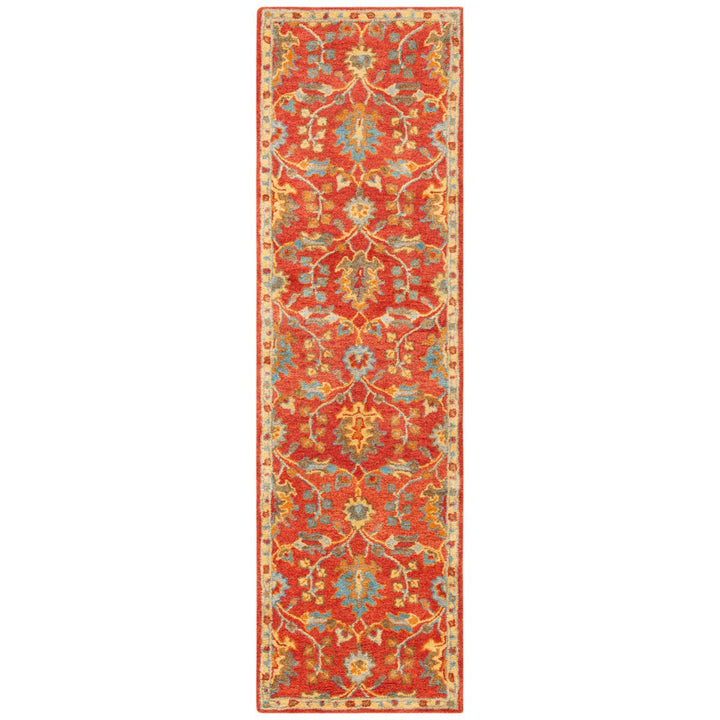 SAFAVIEH Heritage HG417Q Handmade Red / Multi Rug Image 1