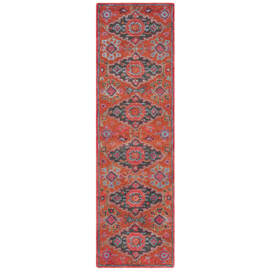 SAFAVIEH Heritage HG419P Handmade Rust / Multi Rug Image 5