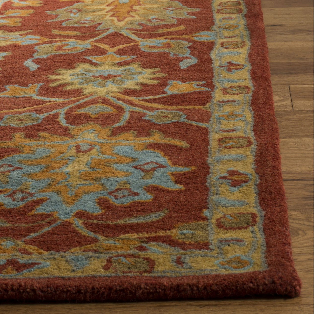 SAFAVIEH Heritage HG417Q Handmade Red / Multi Rug Image 7