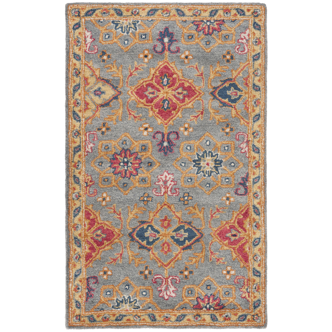 SAFAVIEH Heritage HG415H Handmade Charcoal / Multi Rug Image 8