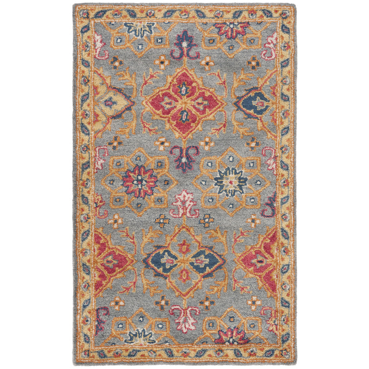 SAFAVIEH Heritage HG415H Handmade Charcoal / Multi Rug Image 8