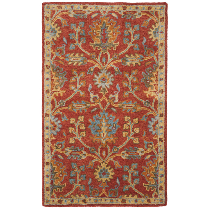 SAFAVIEH Heritage HG417Q Handmade Red / Multi Rug Image 8