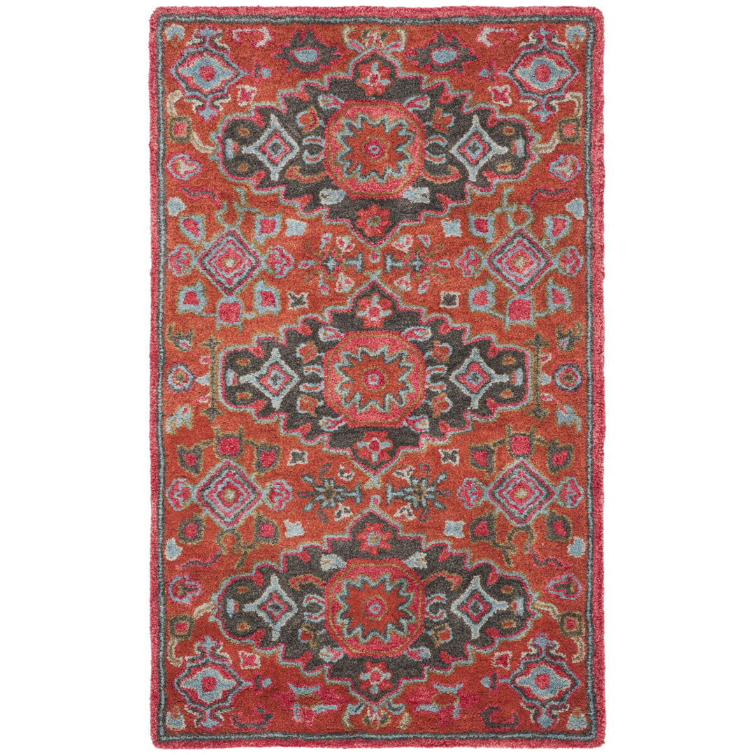 SAFAVIEH Heritage HG419P Handmade Rust / Multi Rug Image 8