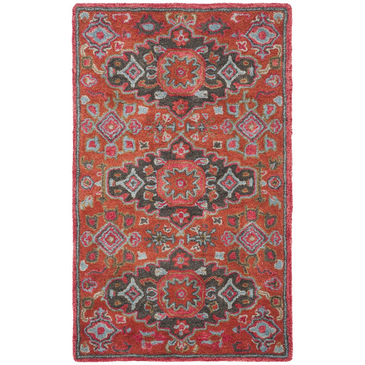 SAFAVIEH Heritage HG419P Handmade Rust / Multi Rug Image 1