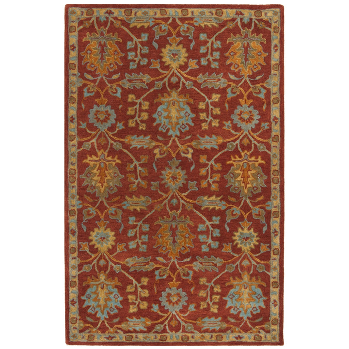 SAFAVIEH Heritage HG417Q Handmade Red / Multi Rug Image 9