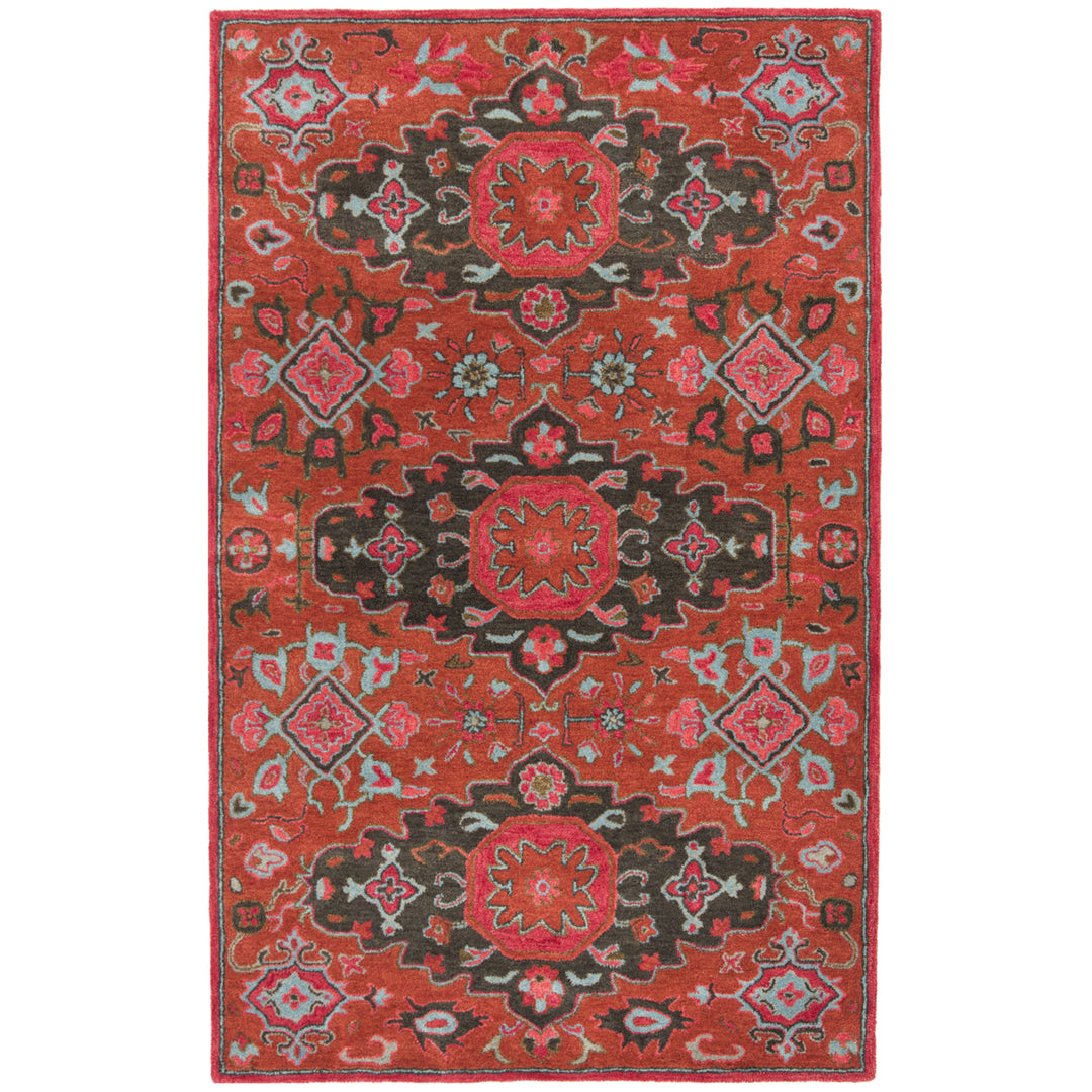 SAFAVIEH Heritage HG419P Handmade Rust / Multi Rug Image 9