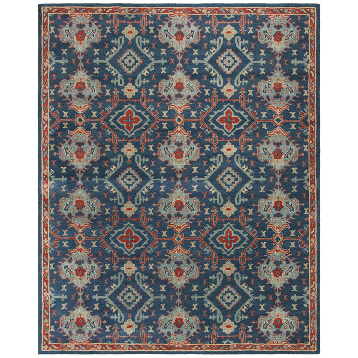 SAFAVIEH Heritage HG422M Handmade Blue / Multi Rug Image 1