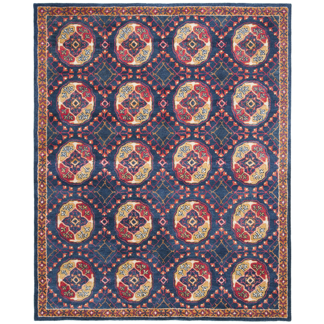 SAFAVIEH Heritage HG424N Handmade Navy / Red Rug Image 1