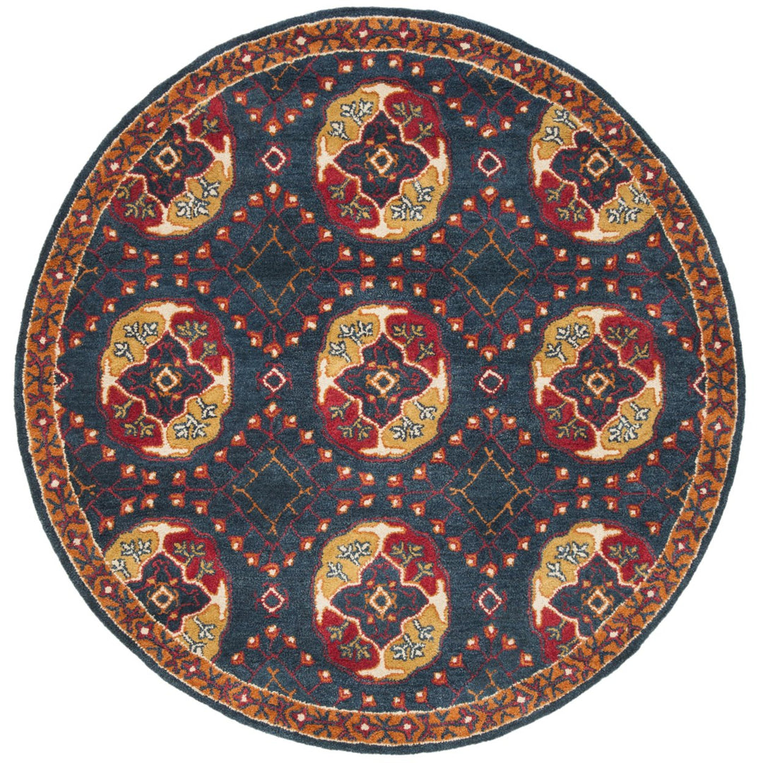 SAFAVIEH Heritage HG424N Handmade Navy / Red Rug Image 1