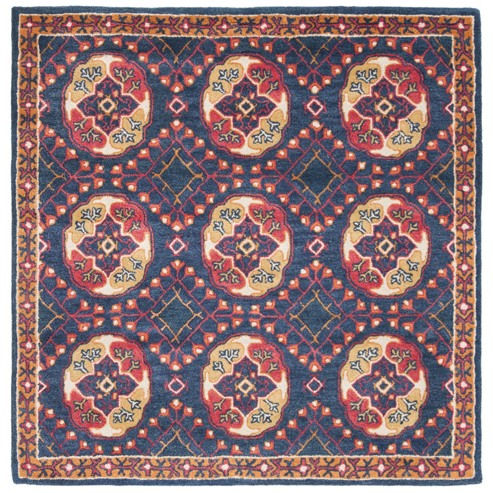 SAFAVIEH Heritage HG424N Handmade Navy / Red Rug Image 6