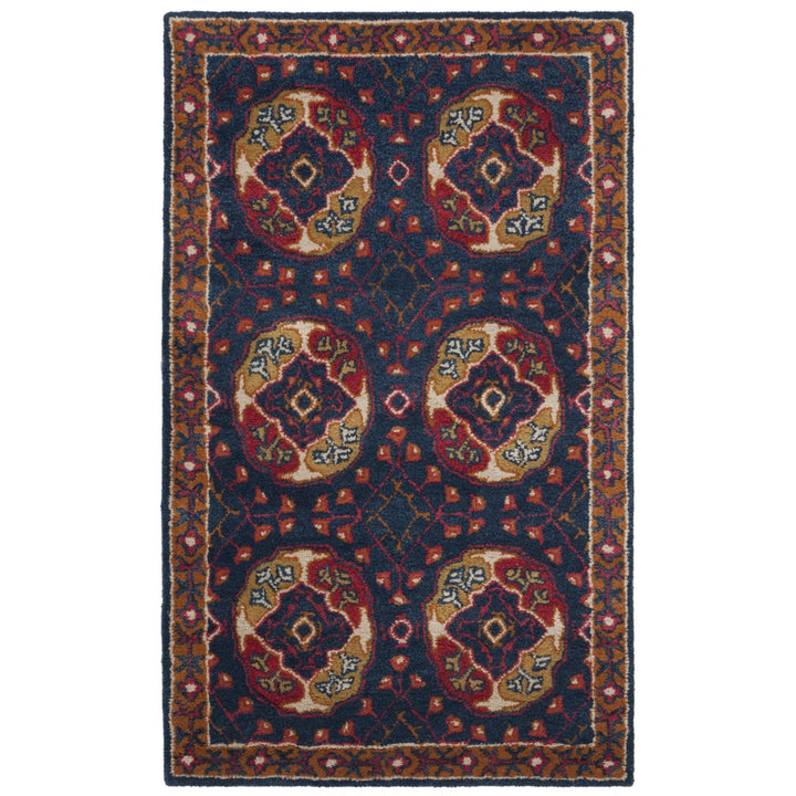 SAFAVIEH Heritage HG424N Handmade Navy / Red Rug Image 8