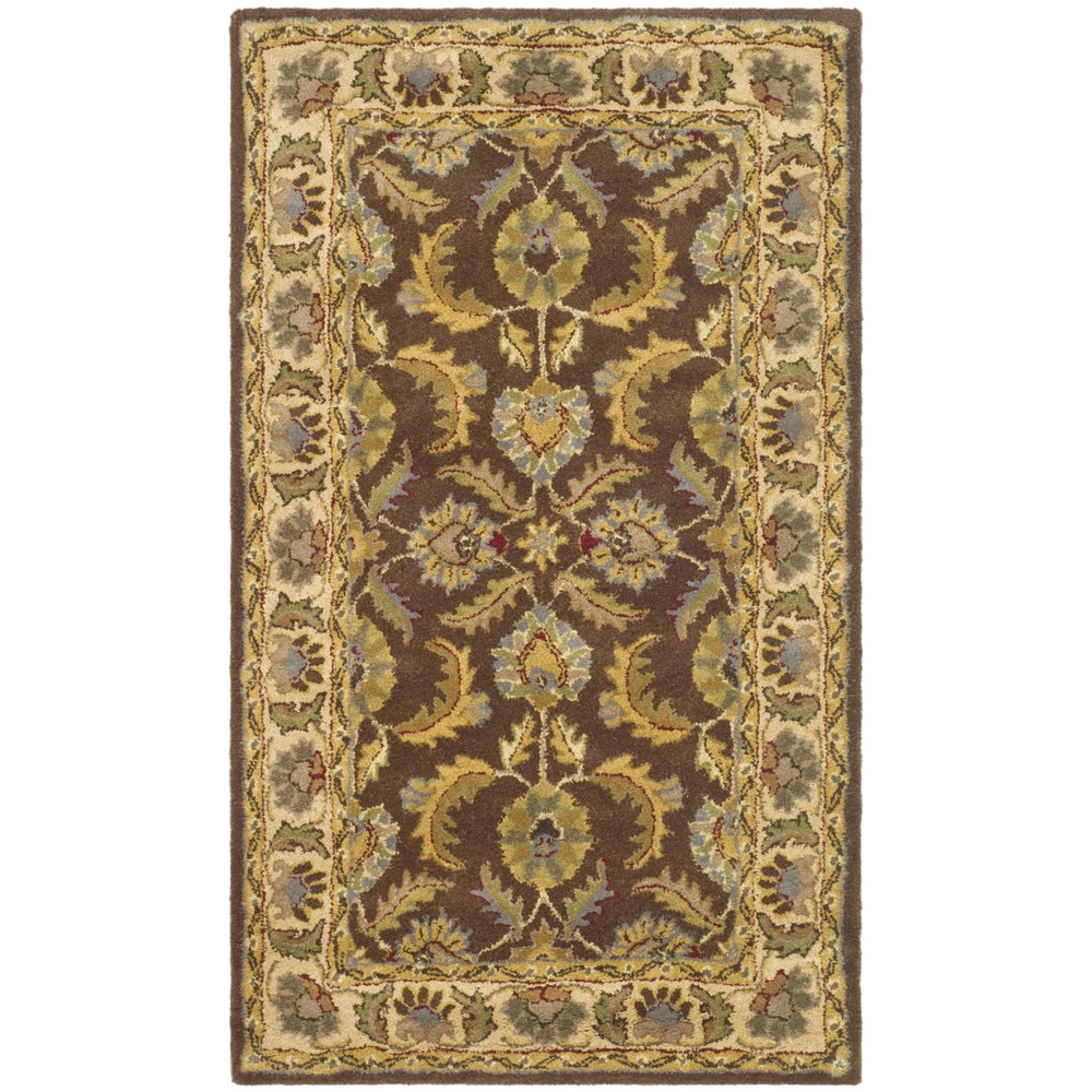 SAFAVIEH Heritage HG451A Handmade Brown / Ivory Rug Image 2