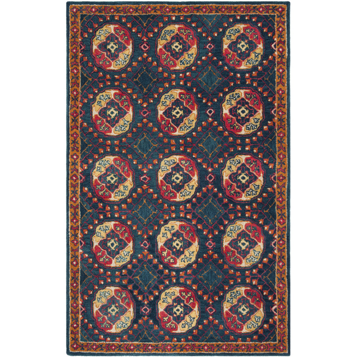 SAFAVIEH Heritage HG424N Handmade Navy / Red Rug Image 9