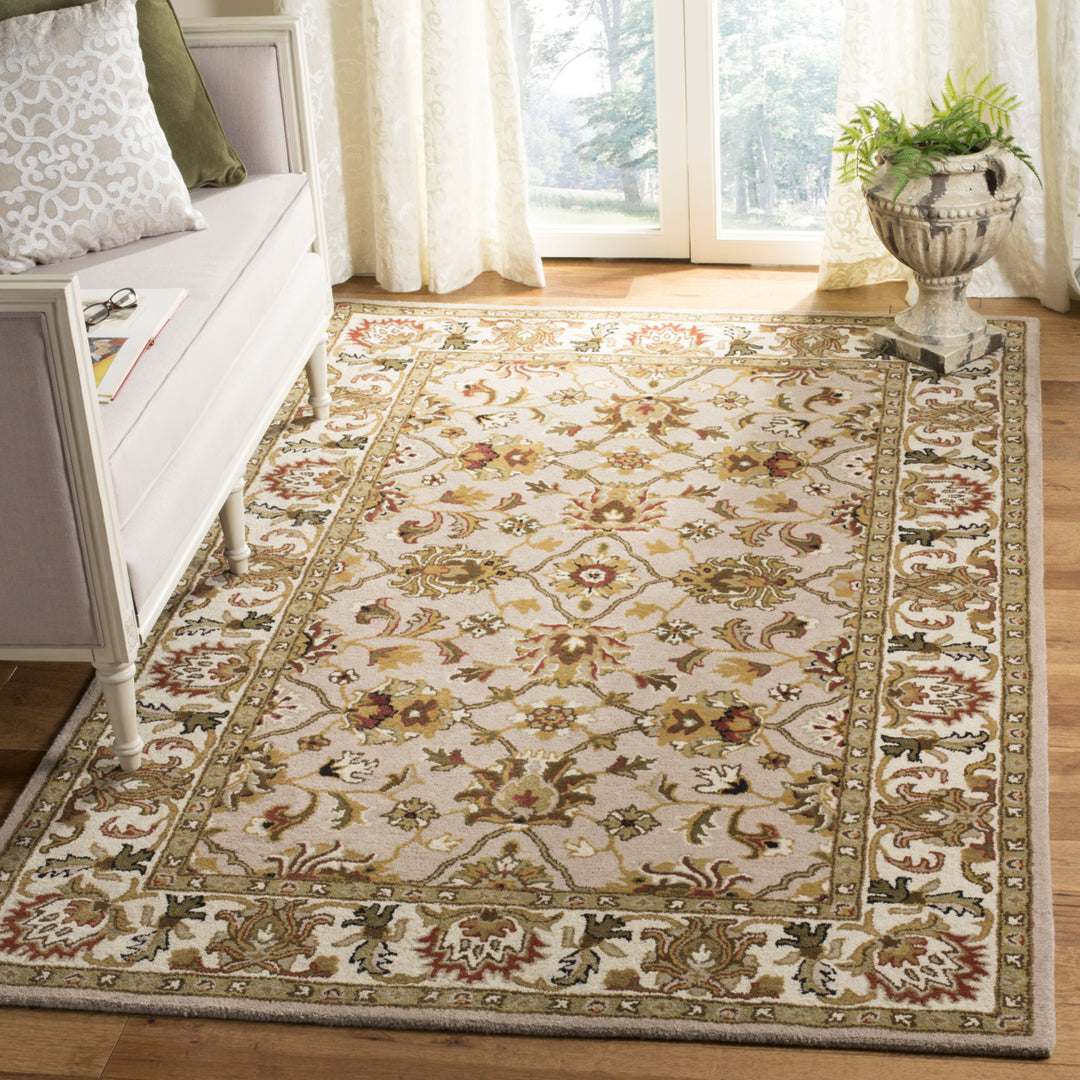 SAFAVIEH Heritage HG452A Handmade Ivory / Light Gold Rug Image 1