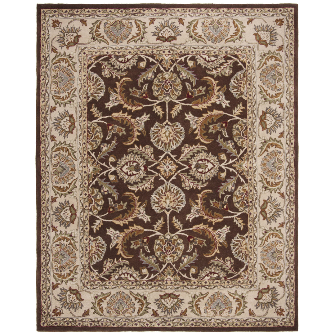 SAFAVIEH Heritage HG451A Handmade Brown / Ivory Rug Image 6