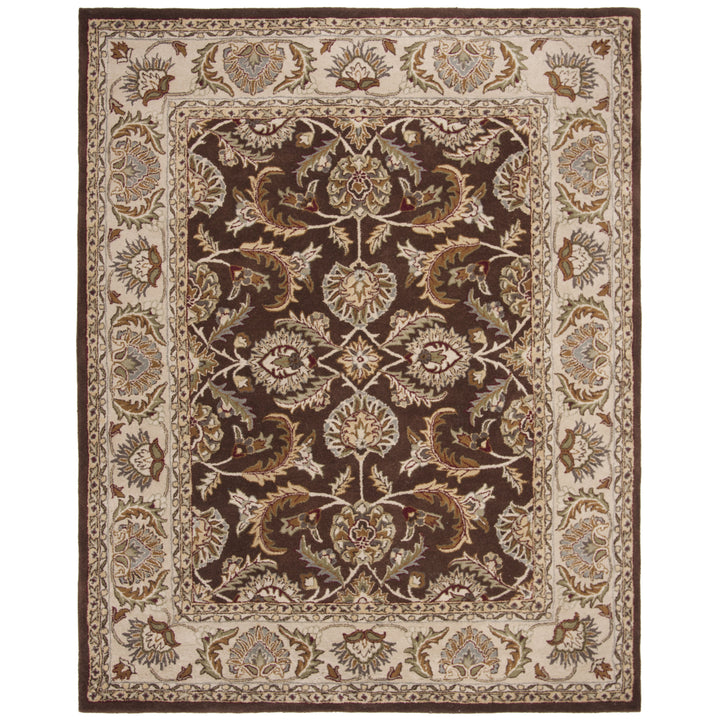 SAFAVIEH Heritage HG451A Handmade Brown / Ivory Rug Image 6