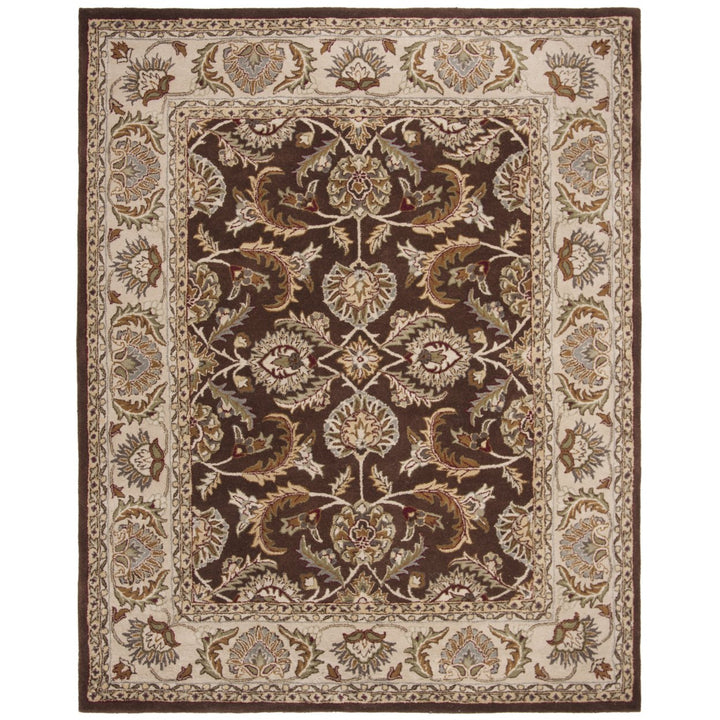 SAFAVIEH Heritage HG451A Handmade Brown / Ivory Rug Image 1