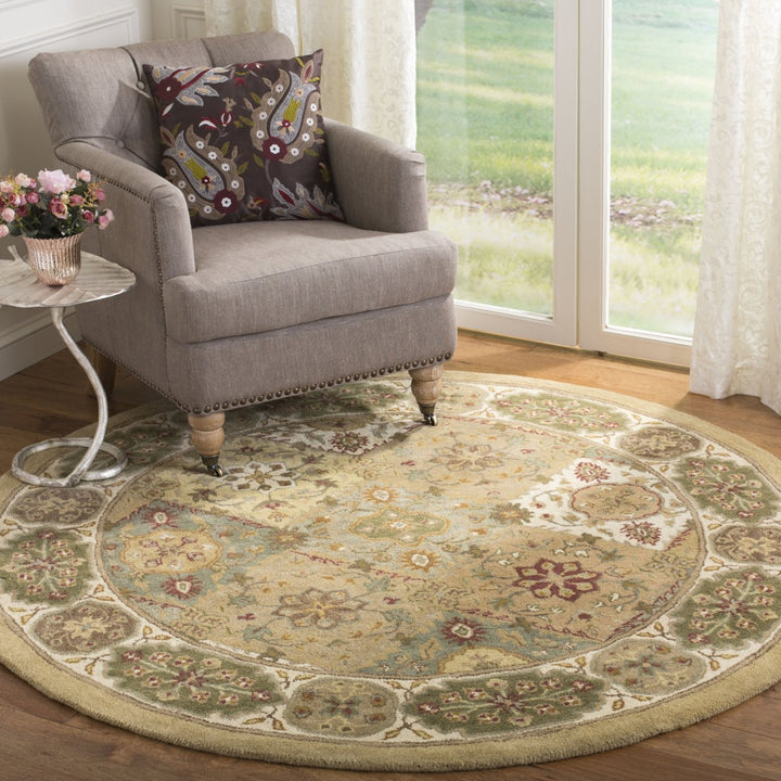 SAFAVIEH Heritage HG512C Handmade Multi / Ivory Rug Image 2